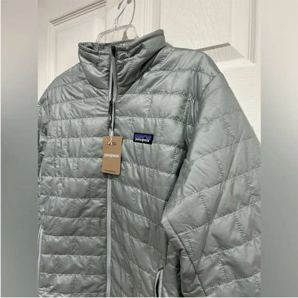 Patagonia Men’s S Small Nano Puff Jacket Grey Sleet Green NWT Puffer Insulated - Picture 2 of 10